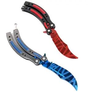 훈련용 페르시안 발리송 나이프 칼날없는 트레이닝 연습용 발리송 버터플라이 나이프