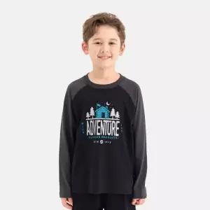 [아웃도어 프로덕츠 키즈]라글란 그래픽 티셔츠 (딥그레이) OD253ILS07_DGY