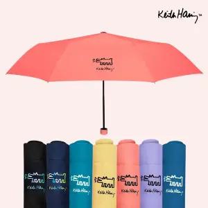 1+1키스해링 튼튼한 뉴 퍼피 3단우산  수동