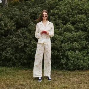 [갤러리아] [오르시떼] 여성 G010 뉴욕스케치 긴소매 파자마 세트