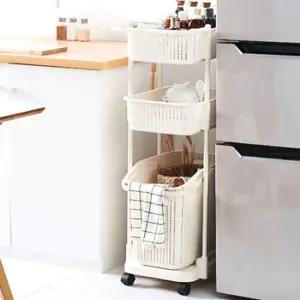 이동식 정리 수납장 좁은곳 미용실진열함 틈새선반 미용실진열함 미용실캐리어