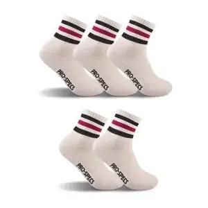 프로스펙스 남성용 중목 스포츠 파일 양말 5족 L19 오트밀