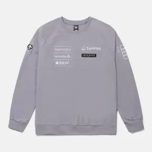 긴팔티 KQF SP323SWH91-PUR [SWISS SKI] 기모 스트레치 우븐 맨투맨 / PURPLE