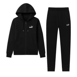 메탈릭 트레이닝 후드집업 프렌치테리 여자 트레이닝 세트 운동복 짐웨어 런닝복 블랙 685079-01