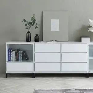 L242 3단 서랍장 세트 C 화이트 1color 착불