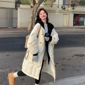 경량롱패딩 간절기 후드 다운패딩 두꺼운 패딩 여성패딩 퀼팅점퍼