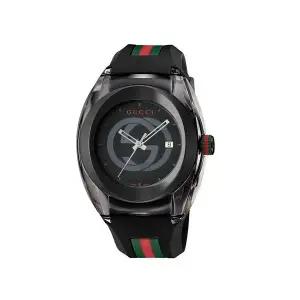 [구찌] YA137107 SYNC 남성 러버 쿼츠 46mm_s