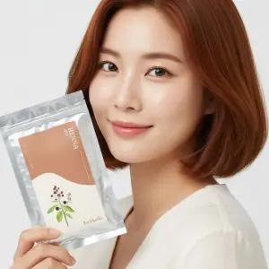 에코헤나 천연염색약 오렌지 붉은빛 헤나 가루, 1팩