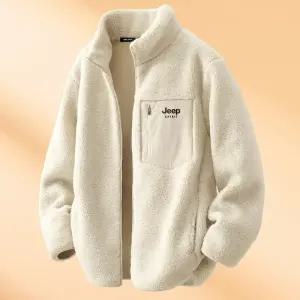 JEEP SPIRIT 남성 플리스자켓 겨울 스탠드칼라 보온 뽀글이 집업