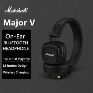 Marshall Major V 5 무선 블루투스 헤드폰(마이크 포함) 접이식 팝 록 레트로 헤드셋 지원 Marshall Blueto