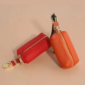 베이직 디자인 컬러 소가죽 키홀더 WFHTZNC