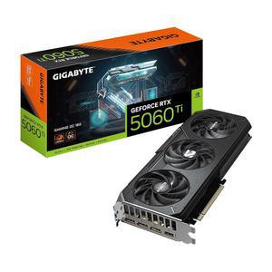 기가바이트 지포스 RTX 5060 Ti 게이밍 OC 16G 그래픽 카드 - 16GB GDDR7, 128비트, PCI-E 5.0, 2647MHz 코어 주파수, 디스플레이포트 3개, HDMI 1개, GV-N506T게이밍 OC-16GD