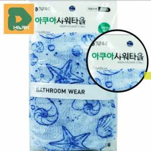 아쿠아 샤워타올 5매 목욕 때밀이 등밀이 까칠한 목욕 바디워시 각질제거 긴타올 타월 바디 거품 시원한