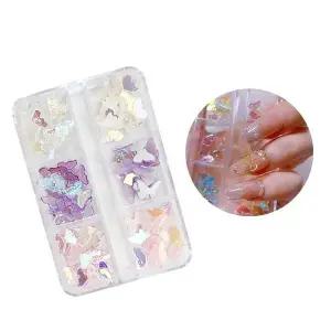 고품질 투명오로라파츠 네일아트 얼음나비파츠 투명나비파 (WFKANEL)