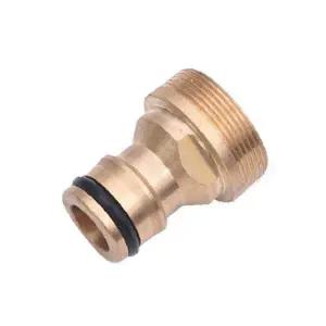 황동 호스 어댑터 수도꼭지 연결 커넥터 나사산 배관 부품 정원 급수
