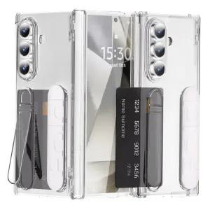 갤럭시Z 폴드7 폴드6 빌트인 코어 카드 수납 올인원 케이스 힌지보호 4in1 스탠딩 거치 스트랩 밴드 그립 커버 강화유리