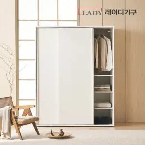 레이디가구 프리핏 키큰 슬라이딩 옷장 수납형 A (1단+수납) 160