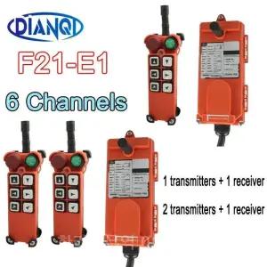 F21-E1 무선 산업용 리모컨 스위치  전기 호이스트 크레인 리프트 정지 220V 12V 24V 380V 6 채널