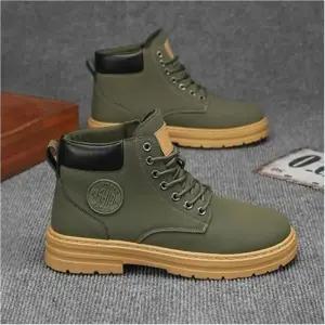 남성 키높이 하이탑 워커 목올라오는 스니커즈 단화 3색