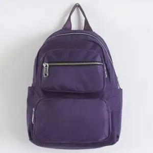 20대 여성 트렌드 캐주얼 가방 외출 인기 책가방 퍼플 학생 책가방 가벼운 여성 여대생 직장인 미니