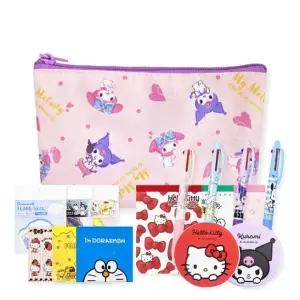 ( )핑크 바이올렛 파우치 중형 필통 굿즈 다용도 화장품 수납 이너백 멀티