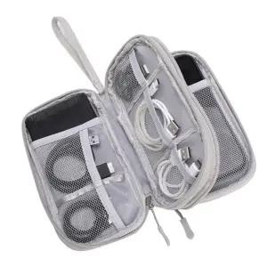 bob 더블레이어 멀티수납 3단 휴대용 파우치 보조 다/소품/충전기/케이스/디지탈/디지털/케이블/가방/백