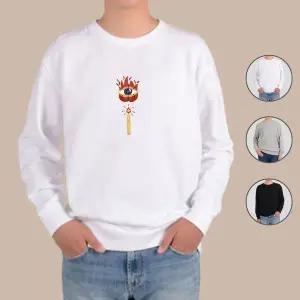 [하프클럽/알티피아]맨투맨 전색상 특이한 문명 고대 불 눈 디자인티셔츠