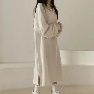 겨울 편한 외출 기모안감 롱 원피스 데일리 여자 치마