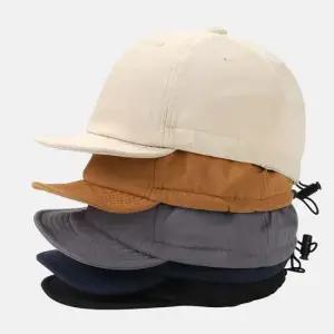 남자 여자 외출 패션 귀여운 스타일 짧은 숏 챙 스트링 사이즈 조절 스냅백 모자 여자모자