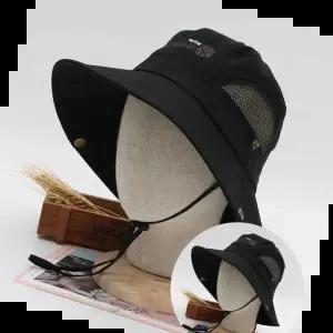 중년남성벙거지 여름 태양 보호 메쉬 통풍 벙거지 남녀 공용 챙모자