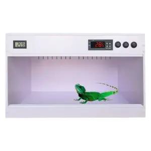 파충류 사육장 자동 온도조절 거북이 레오파드 크레스티드 도마뱀 게코 케이지 하우스