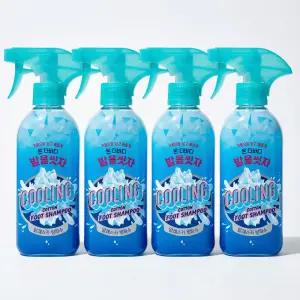 LG 온더바디 발을씻자 코튼풋 발세정제 알래스카 빙하수 385ml 4개