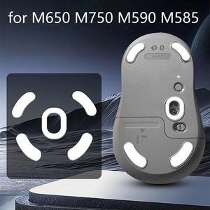 Logitech M650 M750 M590 M585 게임용 마우스 노트북 컴퓨터 E-스포츠 게이머 용 1 세트 마우스 피트 스케이트 패드 스티커