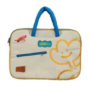 튤립 자수 노트북 파우치 맥북 가방 캐릭터 16인치 14인치