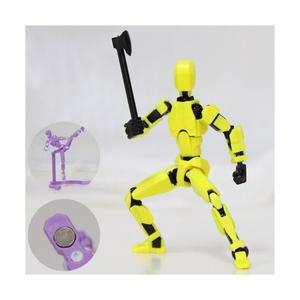 아느캐 DIY 3D 더미 액션 피겨 구체관절 자석형 피규어 무기7종+거치대+손 파츠6종+자석2개 제작영상제공