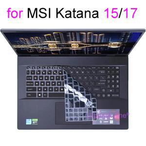 MSI 카타나 17 15 A15 A17 AI GF66 GF76 HX B14W B13V B13U B8V 15.6 17.3 게이밍 실리콘 키보드 커버 보호 스킨 케이스
