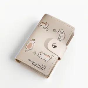 캐릭터 카드 지갑 귀여운 동물 일러스트 수납형 슬림 포켓용 대용량