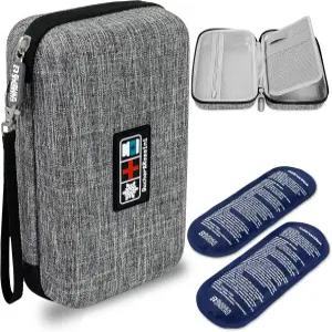 Bucher Rossini 인슐린 쿨러 여행 케이스 냉장 공급 오렌지 장냉 효과 에 대한 일일 동반