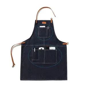 신광 데님 앞치마 바리스타앞치마 미용실 감성앞치마 네일샵