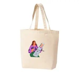 에코백 토트백 악기연주 음악하는 여인 음악기구 아름다운 그림 다양한 사이즈