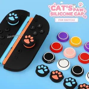 4 개/대 엄지 스틱 캡 NS2 스위치 2/PS5/PS4/Xbox 실리콘 썸 스틱 캡 조이스틱 커버 용 조이스틱 그립 보호