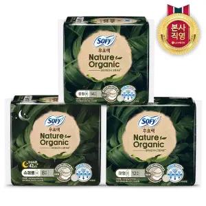 [소피]쏘피 무표백 네이처 오가닉 코튼커버 생리대 x 5팩 (3종 택1)