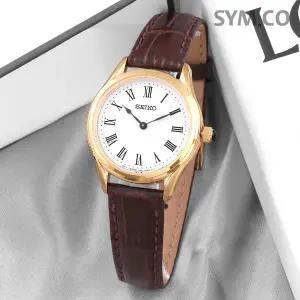세이코 SWR072P1 사파이어 컨셉츄얼 골드 브라운 데일리 클래식 여자 가죽 시계 d