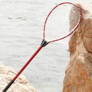 [골드스마일]뜰채 레드 09FARM 그물망 LAND그물적용 접이식 93.8CM 부력망 낚시살림망