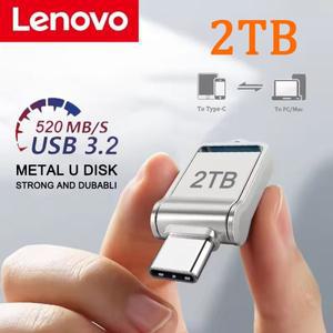 레노버 미니 소형 2TB 플래시 드라이브 USB 3.0 고속 타입 C 펜 메모리 스틱 데이터 512GB 컴퓨터 휴대폰
