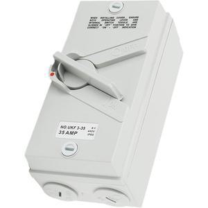 동봉된 차단 스위치 35A 440V 모터 단로기 IP65 방수 3상 회로 상자