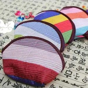 색동 미니 동전 지갑 파우치 설날