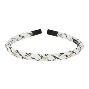 [대구백화점] [빈]골드리본 아이보리 트위드 헤어밴드(BA12AX03IV 골드리본 아이보리 트위드 헤어밴드 )