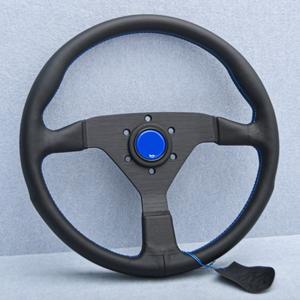 JDM 범용 레이싱 극세사 가죽 스티어링 휠, 드리프트 스포츠 14 인치, 350mm