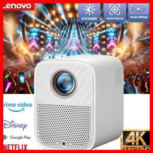 레노버 샤오신 100S 프로젝터 650 ANSI 4K 풀 HD 1080P 자동 초점 Wi-Fi6 휴대용 프로젝터 360 PTZ 지원 스